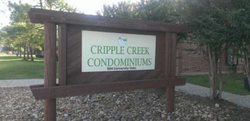 College Station, 1 bedroom / 1 bath condo – Cripple Creek Condos